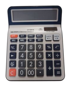 Calculadora De Mesa 12 Digitos Verifica E Corrige a Pilha
